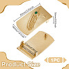 1Pc Brass Smooth Buckles AJEW-GA0008-02B-2