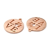 304 Stainless Steel Pendants STAS-F231-038RG-A-3