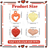 40Pcs 4 Styles Baking Paint Acrylic Pendants OACR-YW0004-48-2