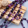 4 Strands 4 Style Natural Striped Agate/Banded Agate Bead Strands G-TA0001-35-14