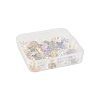 70Pcs 5 Colors Transparent Electroplate Glass Bead Caps EGLA-FS0001-55-6