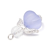 Transparent Acrylic Angel Pendants PALLOY-JF04095-03-5