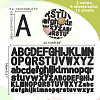 12 Sheets 2 Colors Letter A~Z PVC Waterproof Self-Adhesive Stickers STIC-GA0001-21-2