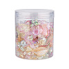 300Pcs 6 Style Transparent Acrylic Bead Caps TACR-CD0001-03-9