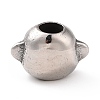 304 Stainless Steel European Beads STAS-M301-21AS-2