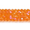 Transparent Electroplate Glass Beads Strands LS-EGLA-A039-T3mm-L23-1