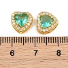Brass Pave Cubic Zirconia Beads CU-CBA3D67-08G-3