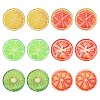 18Pcs 6 Colors Printed Acrylic Pendants MACR-CJ0002-40-1