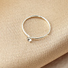 Brass Clear Cubic Zirconia Hoop Nose Ring for Women Men WGDFE60-02-1