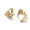 KC Gold Plated Brass Micro Pave Cubic Zirconia Hoop Earring EJEW-L271-01KCG-08-2