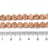 Electroplated Natural Lava Rock Beads Strands G-I360-M01-03-4