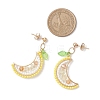 fruits Glass Stud Earrings EJEW-MZ00524-03-4