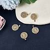 Plating Brass Micro Pave Clear Cubic Zirconia Pendant KK-SZ0001-91A-3