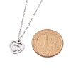 304 Stainless Steel Heart Pendant Necklaces NJEW-JN03518-01-6
