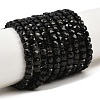 Natural Black Tourmaline Beads Strands X-G-P612-B01-01-2