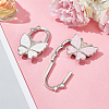 WADORN 2pcs 2 style Butterfly Theme Zinc Alloy Purse Hangers FIND-WR0010-92-4