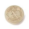 Golden Tone Wax Seal Brass Stamp Head DIY-B079-01G-Z-2