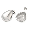 Non-Tarnish 304 Stainless Steel Teardrop Stud Earrings EJEW-Z022-13P-2