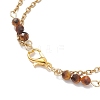 Natural Tiger Eye & Non-magnetic Synthetic Hematite Beads Multi-strand Bracelets BJEW-JB12122-02-4