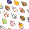 60Pcs 12 Styles Alloy Enamel Pendants ENAM-CJ0002-76-3