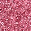 Transparent Inside Colours Glass Seed Beads SEED-T007-13F-2