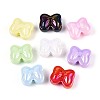 UV Plating Opaque Acrylic Beads OACR-T028-60-1