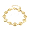 Shell Shape Brass Link Chain Bracelets for Women BJEW-K248-07C-G-4