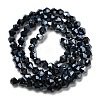 Opaque Solid Color Electroplate Glass Beads Strands EGLA-A039-P2mm-A17-2