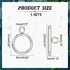 Tarnish Resistant 304 Stainless Steel Toggle Clasps X-STAS-K148-01P-2