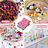 55Pcs 11 Colors Rectangle Organza Drawstring Gift Bags PAAG-TA0001-02-9