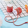2 Rolls Multi-Color Decorative Nylon Twisted Cord NWIR-TADJ0001-04C-3
