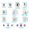 1550Pcs 12 Style Plating ABS & CCB Plastic Beads FIND-TA0002-43-4