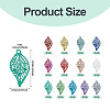 91Pcs 13 Colors Spray Paint 430 Stainless Steel Pendants STAS-TA0006-05-4