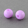 Solid Chunky Acrylic Ball Beads SACR-R812-4mm-07-1
