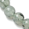 Natural Prehnite Round Beaded Stretch Bracelets for Men Women BJEW-G743-01F-8