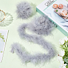 Turkey Feather Ornament Accessories AJEW-WH20018-91A-3
