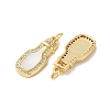 Brass Micro Pave Cubic Zirconia Pendants KK-B083-10G-2