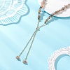 Adjustable Natural Multi-Moonstone Chip Beaded Necklaces NJEW-JN05933-1