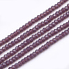 Opaque Solid Color Glass Beads Strands GLAA-S178-12A-12-1