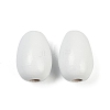 Spray Painted Wood European Beads WOOD-F017-10F-1