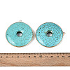 Dyed ynthetic Turquoise Donut Big Pendants TURQ-T004-21-3