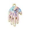 Printed Brass Pendants KK-CBAF4A6-01G-02-1