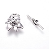 Tibetan Style Alloy Toggle Clasps PALLOY-F230-02AS-2