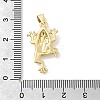 Frog Charms Brass Pendants KK-H529-48G-3