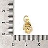 Rack Plating Brass with Cubic Zirconia Pendants KK-Z086-02G-3