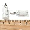 Natural Howlite Pendants G-B127-17P-05-3