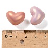 UV Plating & Spray Painted Opaque Acrylic Beads OACR-G047-04-3