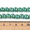 Electroplate Opaque Glass Beads Strands GLAA-T032-P8mm-AB12A-4