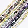 Natural Assorted Stone Round Bead Strands G-F425-09-1