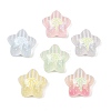 Printed Transparent Resin & Glitter Powder Cabochons RE-CBA9CE8-05-1
